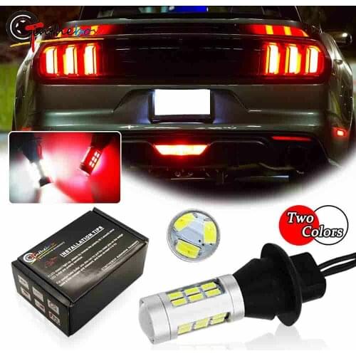 GTinthebox 1pcs Red/White Switchback LED Rear Fog/Reverse Light Conversion Kit For 2015-up Ford Mustang