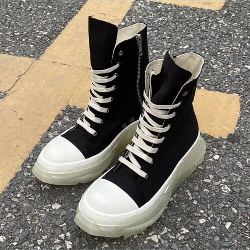 High Street Brand RO 21ss High Top Canvas Shoes Male Sneakers Men Shoes Mens Casual Shoes Mens Shoes Men Sneakers