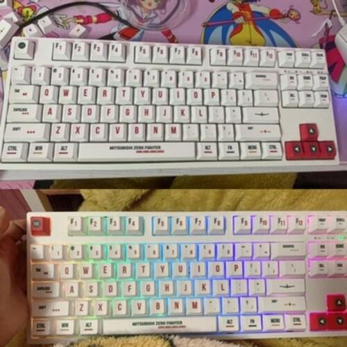 123Keys Aircraft Theme Keycap Dye Sublimation Cherry Profile Mechanical Keyboard