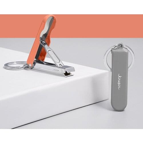 Nail Clipper Scissors with Key Ring Folding Nail Clipper Multifunctional Stainless Steel Pedicure Tools Portable Nail Cutter