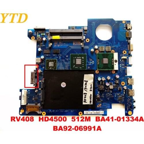 Original for samsung RV408 laptop motherboard RV408 HD4500 512M BA41-01334A BA92-06991A tested good free shipping