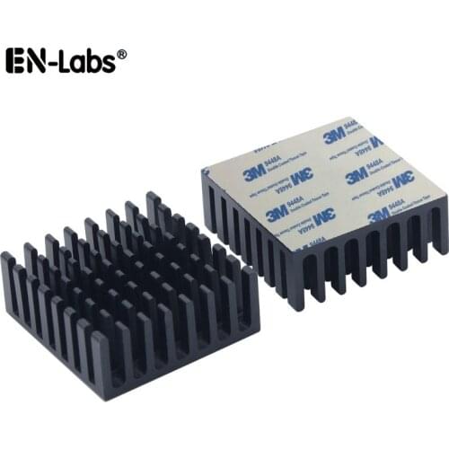 Radiator Aluminum Fin HeatSink w/ Thermal Adhesive Tape,Thermally Conductive Adhesive Heat sink Cooling Cooler for PC RAM,10pcs