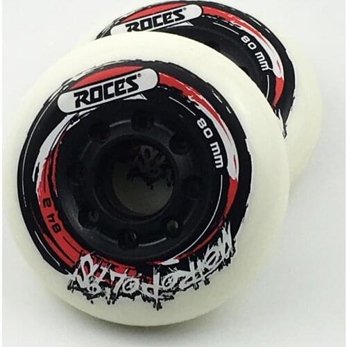 8 Pieces 88A/85A/84A 80mm Inline Skate Shoes Wheels Braking Slalom PU Wheel Free Skating Sliding Roller For SEBA Patines Tires