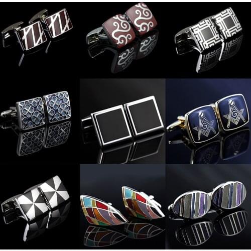 MeMolissa Luxury shirt Christmas day gift pattern cufflink for mens Brandclassic cuff links High Quality men jewelry