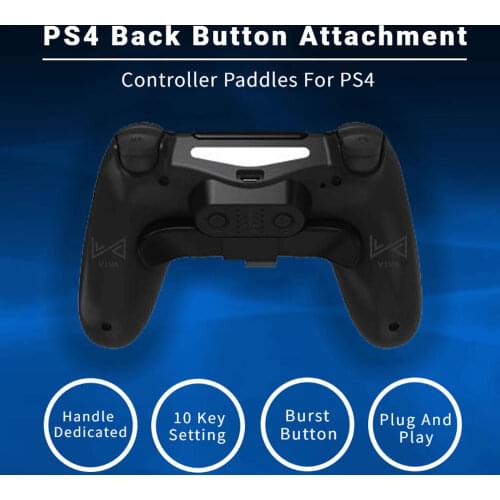 Replacement Paddles For DualShock4 Joysticks Back Button Attachment For PS4 Controller Rear Extension Keys