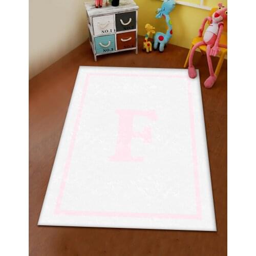 Pink white letter F pattern modern carpet runner round carpet kitchen carpet free shipping soft tissue bedroom living room