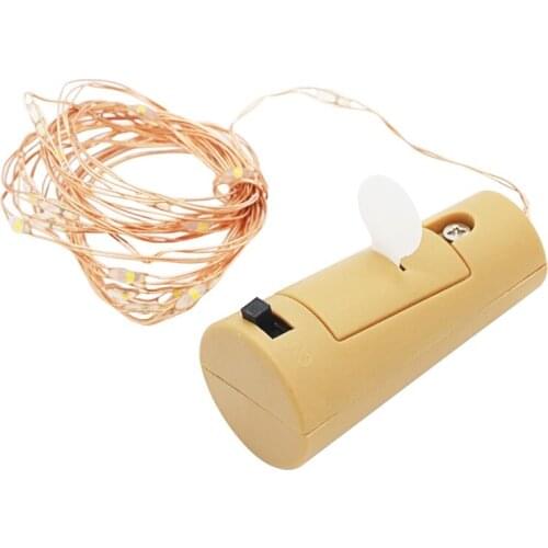 SZYOUMY 1M 10LED 2M 20LED Micro Led Copper String Light Wine Bottle Cork Stopper Vine Lamp Fairy Starry Lamp DIY Wedding