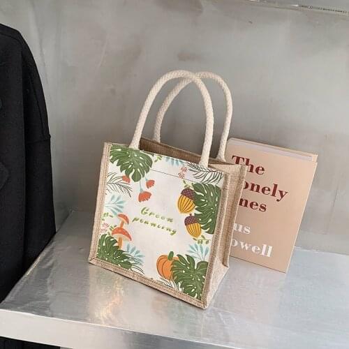 Womens canvas bag simple trendy casual shoulder bags student art large-capacity tote handbag