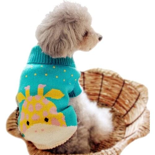Winter Cute Cartoon Dog Clothes Warm Sweater for Small Dogs Soft Warm Pet Jackets Autumn Winter Coats for Small Dog Cat