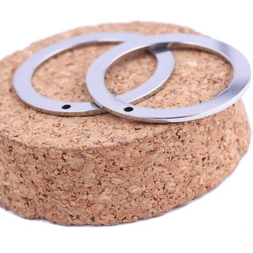 Reidgaller 10pcs 29mm stainless steel earring charm circle hoop diy connector findings for jewelry making supplies