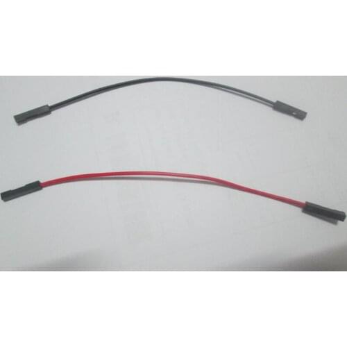 100pcs(50pcs Red+50pcs Black) 1p to 1p female to female jumper wire Dupont cable wire 10cm