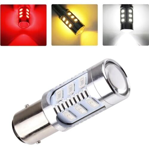 2pcs 1157 Led BAY15D 12 led 5730 smd High Power lamp Red White Yellow p21/5w led car Turn Signal bulbs Auto Light Source DC 12V