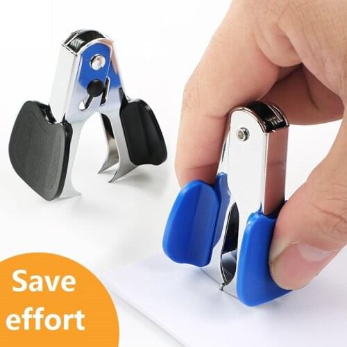 2Pcs Metal Staple Remover 24/6 26/6 Sharp Teeth Mouth Can Close Save Effort Office Binding Accounting School Students Home 0231