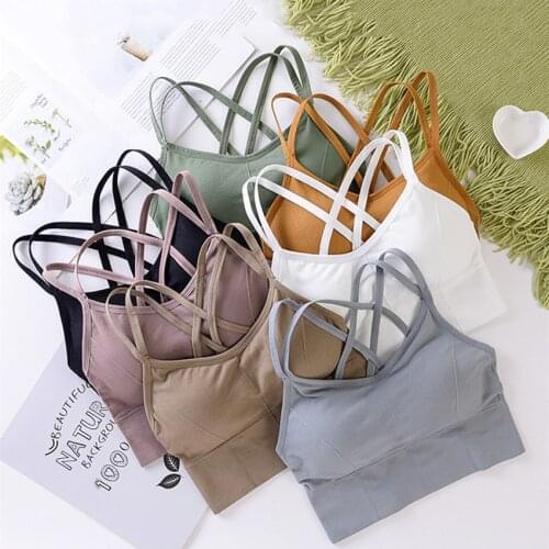 2021 Breathable Seamless Sports Bra Anti-sweat Fitness Top Yoga Bra Shockproof Crop Top Women Push up Sport Bra Gym Workout Top