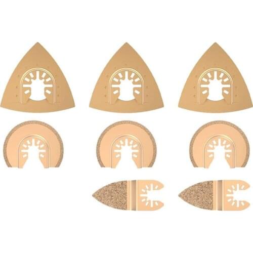 8Pcs Carbide Oscillating Tool Saw Blades for Quick Change Multi-Tools Tile Concrete Cement Ceramics Cutting Accessories