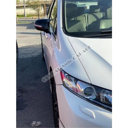 For HONDA CIVIC FB7 Bat Mirror Cover 2012 2013 2014 2015 2016 Glossy Piano Black 2 PCS Wing Car Styling Auto Accessory Universal