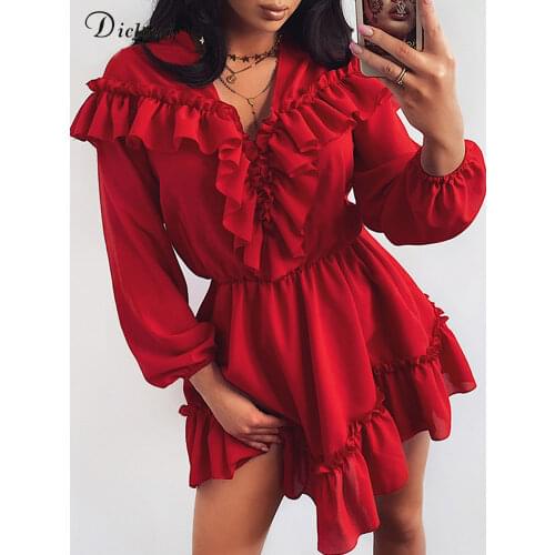DICLOUD Red Summer Dresses China