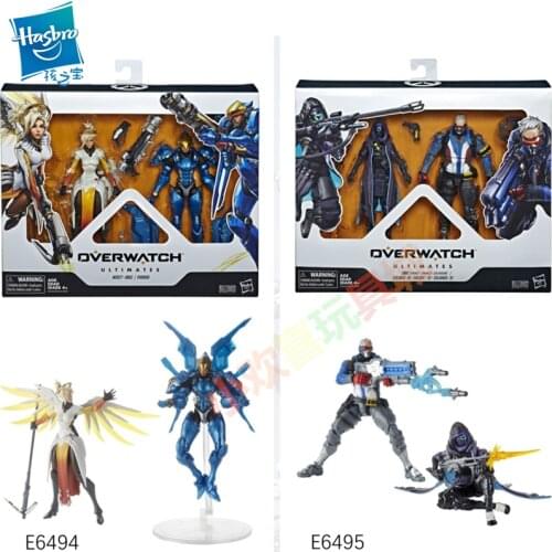 Hasbro Overwatch Action Figure OW Ana Pharah Mercy Zarya Model Toys Collection 6Inch Movable Overwatch Figures Toy Set Gift