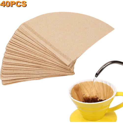 Coffee Filter Paper Unbleached 100% Natural Coffee Filter Paper V60 Style Coffee Maker Fits 1-2 Cups 2020NEW Fast Deliver