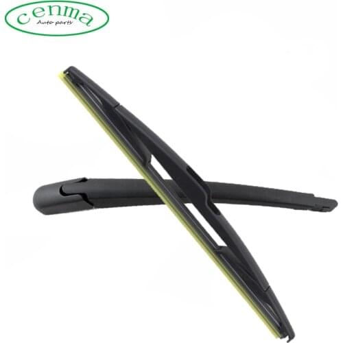 12" Rear Wiper Blade and Arm Set Kit For Nissan Tiida Hatchback 2006-2010 back Windshield Windscreen Window wiper