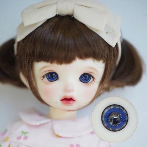 BJD doll eyes suitable for 1-3 1-4 1-6 size simulation natural blue daily all-match translucent fine glass eyes doll accessories