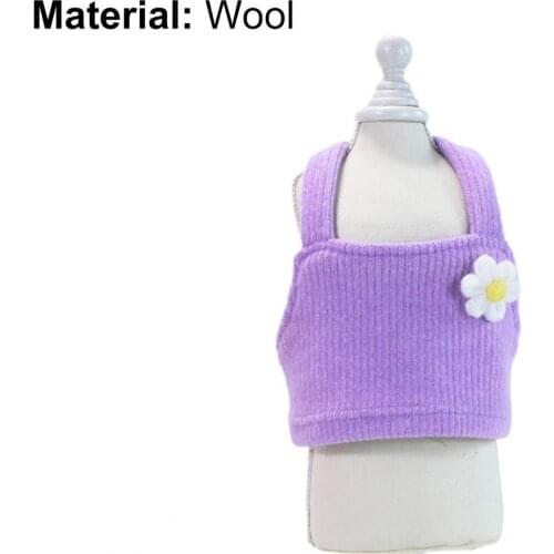 Pet Lovely Shirt Flower Design Skin-friendly Woolen Yarn Puppy Fashion Plaid Shirt for Spring For Summerодежда для собак