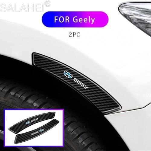 2Pcs Car Wheel Rim Eyebrow Protector Rubber Stickers For Geely Atlas Coolray Mk Cross Boyue NL3 X6 EX7 Emgrand X7 SUV GS GT GC9