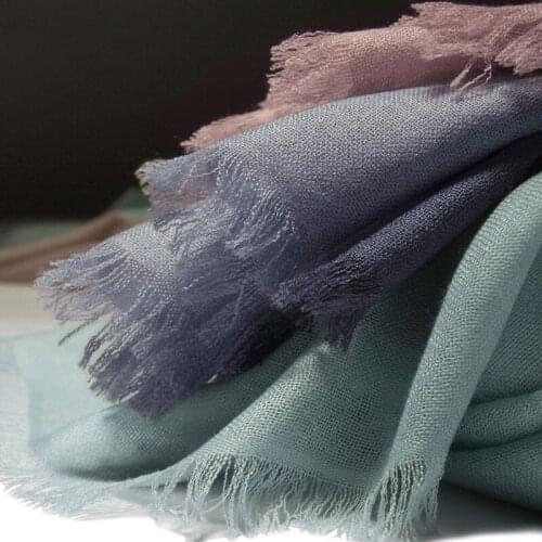 Neutral color silk cashmere womens fashion big scarf shawl pashmina 65x190cm