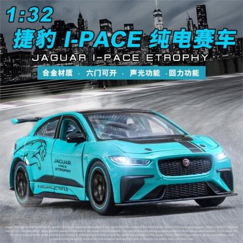 New 1:32 I-PACE Race Alloy Car Model Diecasts & Toy Vehicles Toy Cars Educational Toys For Children Gifts Boy Toy