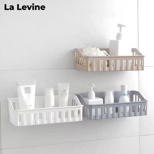 Bathroom Organizer Storage Rack Kitchen Bathroom Accessories Shelves for Wall Shelf Basket Shower Shelf Rack Household Items