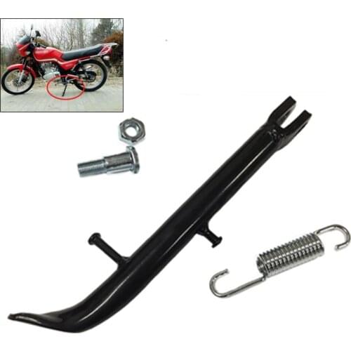 For Suzuki GS125 GN125 Motorcycle Kickstand Side Stands Side Kick Stand Foot Bracket Set Spring and Bolt Vingtage Street Bikes