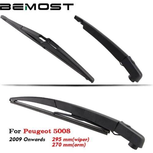 BEMOST Auto Car Rear Windshield Wiper Arm Blades Rubber For Peugeot 5008 295MM 2009 2010 2011 2012 2013 2014 2015 2016 2017 2018