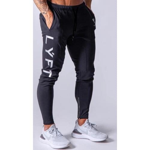Joggers Sweatpants Mens Casual Skinny Pants Black Trousers Male Gym Fitness Workout Cotton Trackpants Spring Autumn Sportswear