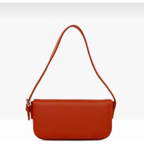 Bag & more Women Red Cap Baguette Shoulder bag MOLY