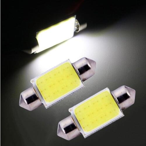 Super Bright White 41mm COB 12SMD 12LED 1.5W Car LED Garland Lamp Indoor Dome Light 12V