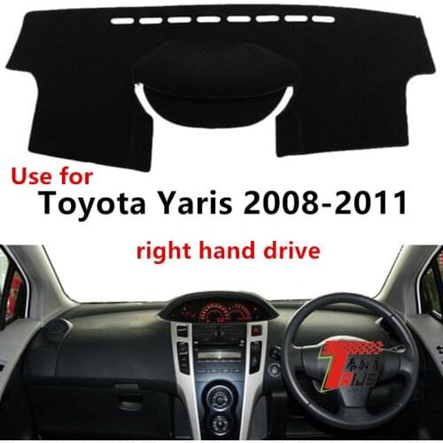 TAIJS Right Hand Drive Simple Style Car Dashboard Cover Avoid Light Mat Fit for TOYOTA YARIS 2008-2011