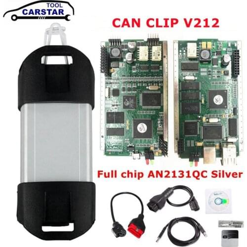 High Quality Auto Diagnostic Tool Reprog V189 for Renault CAN Clip V202 with full chip AN2135SC/AN2131QC Chip CAN Clip