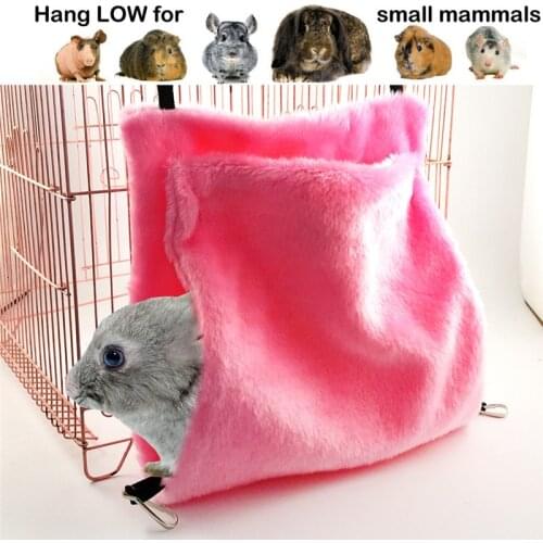 Winter Hamster Hanging House Hammock Cage Sleeping Nest Pet Bed Rat Hamster Toys Cage Swing Pet Accessories for Small Animals