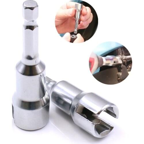 1PC New 1/4 Handle CRV Quick Pneumatic Socket Wrench Hexagon Open Socket