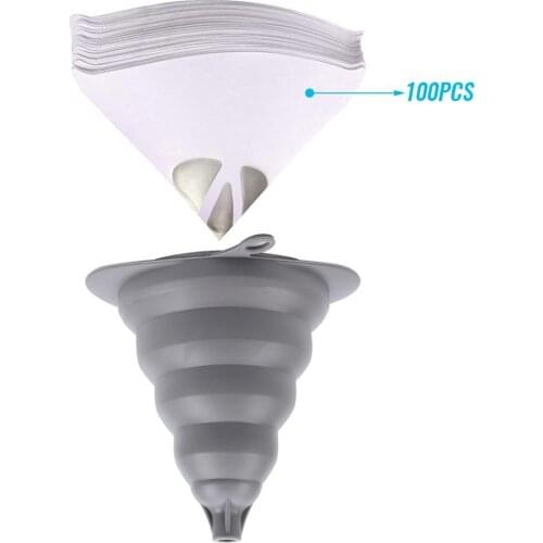 100 Pack 100 Micron Paint Strainers Cone Funnel with Cone Paint Filter Nylon Mesh