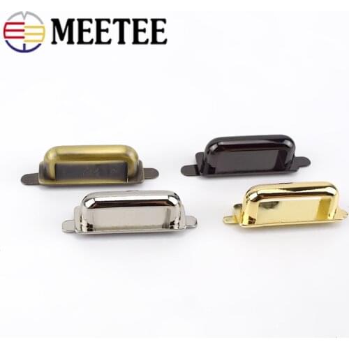 4/10pcs Meetee 25*9mm D Ring Metal Buckles Bridge Connector Hanger Bags Clip Hardware Decoration for Sewing Luggage Accessories