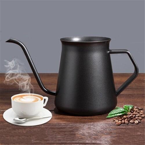 400ml Vintage Mini Stainless Steel Thicken Coffee Dripper Pot Kettle Coffee Pot Coffee Brewer Barista Home Kitchen Gadget