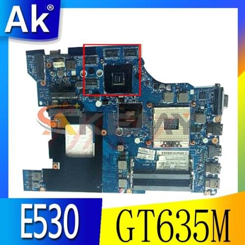 Akemy QILE2 LA-8133P Motherboard For Lenovo ThinkPad E530 E530C Laptop Motherboard PGA989 HM77 GT635M DDR3 100% Test Work