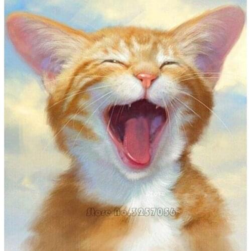 DIY 5D Diamond Mosaic Handmade Crafts Diamond Painting Cross Stitch Kits Diamond Embroidery Patterns Rhinestones Arts Animal Cat