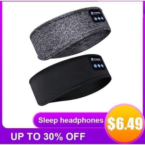 Wireless bluetooth 5.0 Earphones Sleeping Eye Mask Music player / Sports headband Travel Sweatband Headset Speakers Headset2021