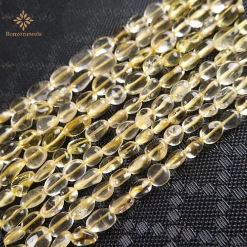 Beads Natural Stone Irregular Lemon Quartz Round Loose Spacer Nuggets Beads For Jewelry Making Diy Bracelet Necklace Wholesale