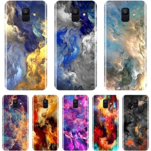 Phone Case For Samsung Galaxy A6 A8 Plus 2018 A5 A7 Soft Silicone Art Colorful Back Cover For Samsung Galaxy A3 A5 A7 2016 2017