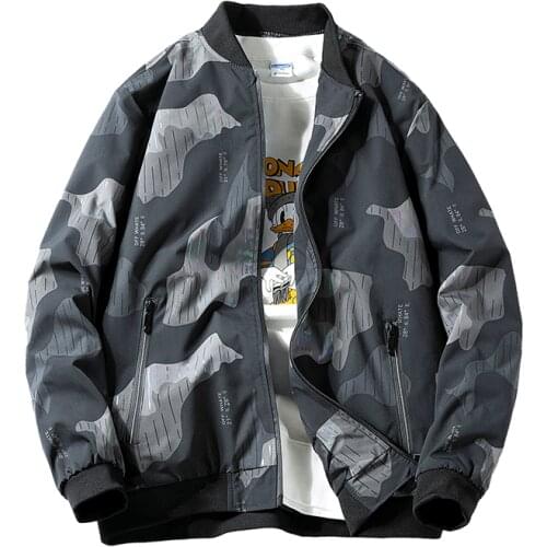 Spring Autumn Jacket Male Bomber Jacket Casual Streetwear Male Jackets And Coats Simple Windbreaker Style Coat