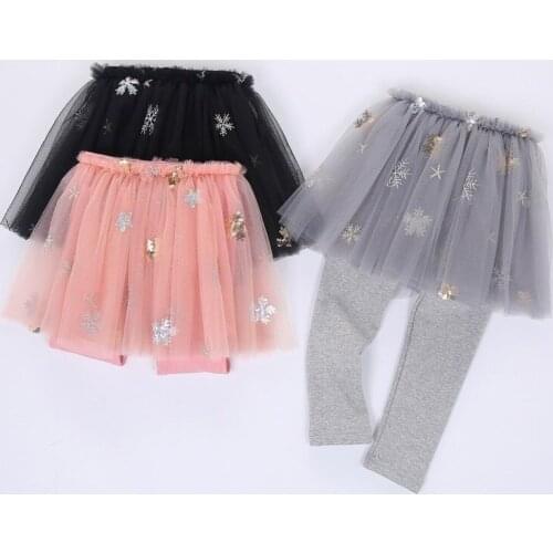 Kids Girls Pants Spring and Autumn Girls Culottes Multi-Color Stretch Leggings Infant Baby Korean Skirt Pant Childrens Clothing