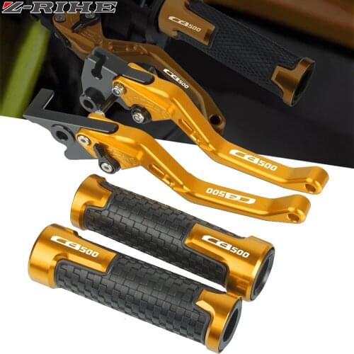 For HONDA CB500 CB 500 1994-1996 1995 CNC Motorcycle accessories Brake Clutch Levers Handlebar Grip Handle Hand Grips CB500 logo